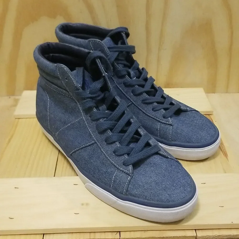 Polo by Ralph Lauren Denim high top Sneakers Mens size 11 1/2